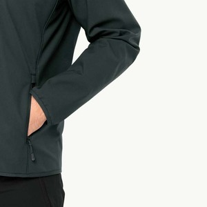 <b>Men's</b> Plus Size Softshell <b>Jacket</b> Customized Logo Windbreaker with Windproof and Waterproof Features - Product Image 3