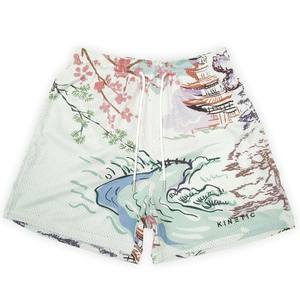 Acid Washed Vintage Summer Fleece <b>Short</b> <b>Low</b> <b>Waist</b> Best Quality Unisex <b>Shorts</b> With Customized Logo Men Sublimation <b>Short</b> - Product Image 1