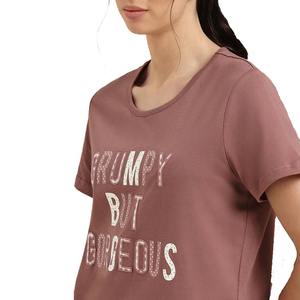 100% algodón para todas las estaciones, Camiseta cómoda y pijama para mujer, conjunto de traje de noche de 2 piezas, conjunto de ropa de dormir con logotipo personalizado para mujer - Product Image 4