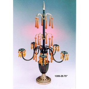 Standard Design Metal and Glass 5 Arms <b>Candelabra</b> in <b>Gold</b> Color Prime Quality Wedding Decorative Handmade <b>Candelabra</b> - Product Image 2