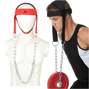 Harnais de musculation du cou robuste, équipement de musculation confortable avec chaîne en acier et rembourrage doux pour le soutien - Product Image 5