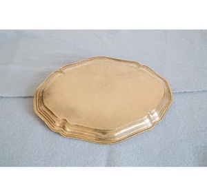 Plateau de service décoratif en laiton de forme rectangulaire fabriqué à partir de laiton massif pur à 100% en vrac pour un approvisionnement mondial - Product Image 3