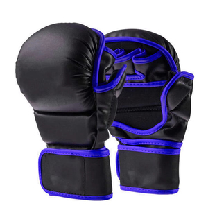 Gants de MMA de qualité supérieure à faible MOQ, pour usage extérieur, antidérapants, évacuant l'humidité, en cuir véritable et synthétique - Product Image 3