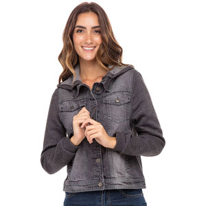 Nouvelle arrivée, veste en jean pour femme d'hiver, brute, respirante, écologique, réversible, confortable, style streetwear durable - Product Image 1