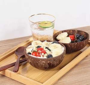 ร้อนขายชามกะลามะพร้าวและช้อนคุณภาพสูงโลโก้ที่กําหนดเองมือทําเป็นมิตรกับสิ่งแวดล้อมโดยผู้ผลิต Eco2go เวียดนาม - Product Image 4