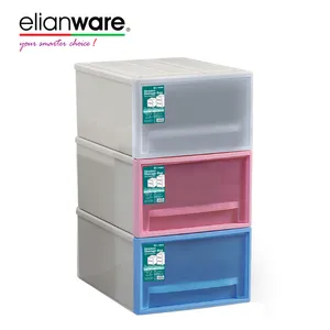Elianware, съемный многоцелевой Штабелируемый пластиковый ящик, коробка для хранения, органайзер, шкаф, контейнер для хранения, Пластиковый Ящик