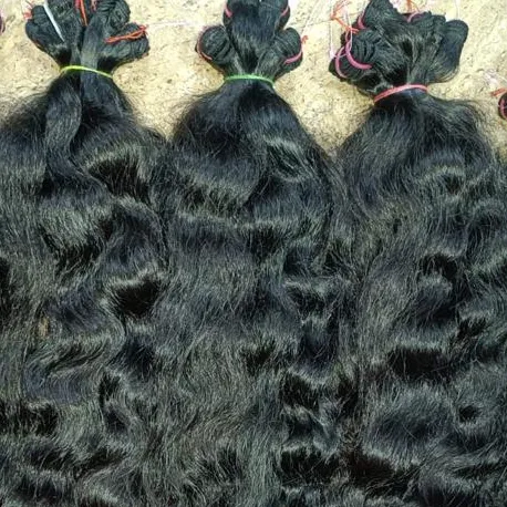 प्राकृतिक घुंघराले मानव hairunprocessed वर्जिन भारतीय रेमी बाल/बाल थोक रेमी कुंवारी बाल थोक