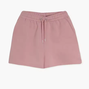 OEM Vente en gros de shorts de jogging de haute qualité, brodés sur mesure, unis, shorts de gym décontractés en coton éponge française pour femmes - Product Image 2