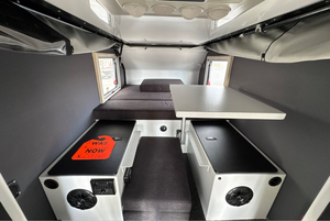 Mini Aluminum Travel Trailer 2 Person Modern Design <b>Slide</b>-Out Kitchen Black <b>Plastic</b> Honeycomb Floor Waterproof Trail Camper - Product Image 6