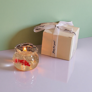 DKB luxe cire de soja parfum bougie dans un bocal en verre gelée bougie cire personnalisé décor à la maison fleur parfum gel cire - Product Image 1