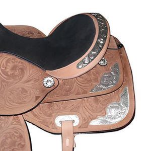 Handmade tiếng Anh-loại Phương Tây yên Bộ dụng cụ thiết kế da với vú tổng hợp dây cương cho đua thùng và cưỡi ngựa - Product Image 4