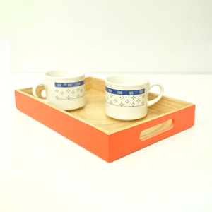 Custom color coil bamboo fiber <b>trays</b> handcrafted decorative wooden coiled <b>tray</b> for coffee and <b>tea</b> cup serve - Product Image 5
