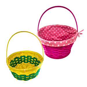 ตะกร้าอีสเตอร์ธรรมชาติตะกร้าไม้ไผ่พร้อมซับในนุ่มพิเศษจากเวียดนาม - Product Image 1