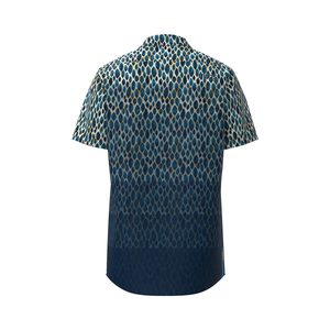 Chemise technique respirante imprimée pour homme MUJE Calabria - 100% polyester, vêtements de sport pour la course à pied - Product Image 4
