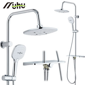 Rust Resistance Stainless Steel Bathroom <strong>Shower</strong> Kit Thermostatic <strong>Rainfall</strong> Adjustable Chrome <strong>Shower</strong> <strong>Head</strong> System <strong>with</strong> <strong>Hose</strong> - Product Image 3