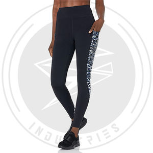 Leggings de fitness pour femmes à taille haute, respirants, antibactériens, à séchage rapide, en tricot extensible, pour la salle de sport, le jogging et les vêtements de sport - Product Image 1