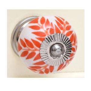 Perilla de cerámica Floral de cerámica pintada a mano rara Vintage de alta calidad, manijas de armario de cocina, manijas de armario de cocina, perillas de puerta - Product Image 5