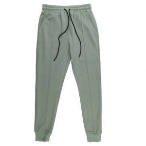 2026 Trending Men Casual Joggers Sweatpants Sage Green Slim Fit Pintuck Track Pants <b>Drawstring</b> Cotton Fleece Streetwear <b>Trousers</b> - Product Image 1