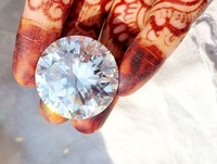 Moissanita Redonda de 113 Ct, Corte Excelente, Claridad VVS, Ideal para Colgantes de Moissanita y Joyería Personalizada