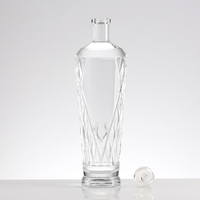 Bouteilles en verre 750ml Tequila Whisky Bouteilles en verre pour liqueur