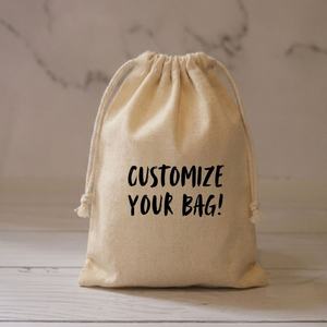 Sacs à cordon en coton imprimés à l'écran 4x5 pouces 150 GSM pour cadeaux promotionnels, bijoux et artisanat - Product Image 5