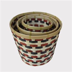 Juego de cestas de almacenamiento de bambú de fábrica de Vietnam de alta calidad, pared doble de 3 piezas para organización del hogar, artesanías - Product Image 6