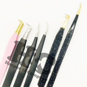 Pinzas Nuevas, Pinzas Profesionales para Extensión de Pestañas, Juego de Pinzas de Acero Inoxidable Duraderas con Punta Afilada, Logotipo Sostenible, Mink - Product Image 6