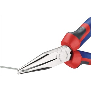 For KNIPEX Type 2 <b>Long</b>-<b>Nose</b> Pliers 160mm Overall Length with Chrome-Plated Head <b>Long</b> Flat-Round Multi-Component Handles - Product Image 3