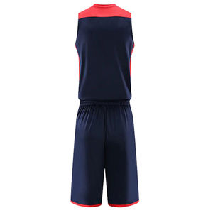 Maillots de basket-ball réversibles sur mesure pour hommes imprimé uniforme uni vente en ligne pour les hommes de basket-ball équipe porter - Product Image 2
