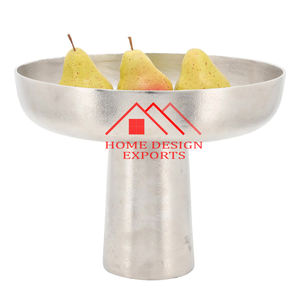 Cuenco de frutas de aluminio con Pedestal de Venta caliente, cuenco de frutas con Pedestal de oro antiguo de Metal de alta calidad para decoración de centros de mesa - Product Image 4