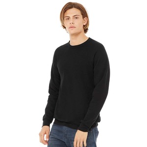 Bella Canvas Unisex Sponge Fleece Raglan Sudadera Negro - Product Image 2