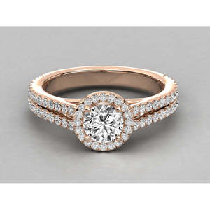 Anillo Solitario de Oro de 10K para Mujer con Diamante Cultivado en Laboratorio - Product Image 1