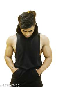 Men Hooded <b>sleeveless</b> <b>Hoodies</b> - Product Image 6