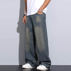Pantalones Vaqueros Extra Grandes para Hombre, Diseño Moderno, Servicio OEM, Venta al por Mayor, Nuevos y Elegantes - Product Image 6