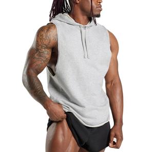 Pullover Men Workout <b>Hoodies</b> Sleeveless Tank Tops Sports Bodybuilding Men's Sleeveless <b>Gym</b> <b>Hoodies</b> Sleeveless Cotton Blended - Product Image 1