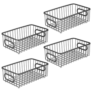 Panier de rangement de forme et de taille personnalisées Panier de rangement de couleur noire de qualité supérieure au design moderne pour la maison et la cuisine - Product Image 4