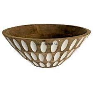 La mejor calidad Mangoo madera hecha Arte Creativo moderno aspecto único diseñador elegante Hogar y Hoteles centro de mesa cuencos para servir - Product Image 2