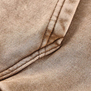 Sudadera con Capucha Vintage para Hombre, Lavado Ácido, 100% Algodón, Corte Holgado, Hombros Caídos y Bolsillo Canguro, Diseño Sólido - Product Image 5