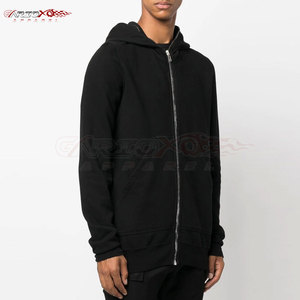 Versatile Basics Sweat à capuche pour hommes avec fermeture éclair complète et capuche à cordon de serrage pour la gym ou le streetwear Sweat à capuche zippé pour hommes - Product Image 3