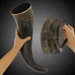 BEST HORN MUGS INDIA FACTORY PRODUCTOS ARTESANALES Taza para beber con cuerno Nuevo diseño Natural Original Viking Drinking - Product Image 6