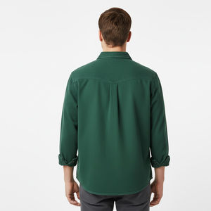 Camisa de Mezclilla 100% Algodón Suave para Hombre, Estilo Informal, Lavada a Mano, Corte Clásico, Antiarrugas, Ecológica - Product Image 3