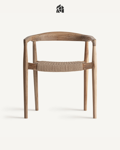 Silla de Comedor Moderna Hecha a Mano con Madera de Teca Sólida de Primera Calidad Aurelisse, Muebles de Comedor de Lujo - Product Image 3