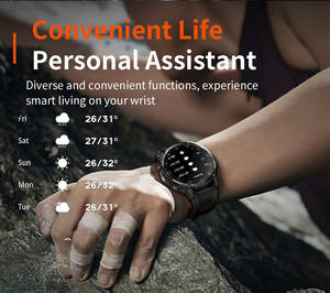 ZW98 Montres Intelligentes pour Hommes avec Lampe Torche Extérieure, GPS, Suivi de Santé, Autonomie de 15-30 Jours, <span class=keywords><strong>Appel</strong></span> Bluetooth pour Sports de Plein Air - Product Image 5