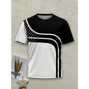 T-shirts pour hommes T-shirt de sport coloré cool pour adultes et sport de plein air Streetwear T-shirt de plage respirant à séchage rapide imprimé en 3D - Product Image 3