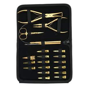 Professional Micro Bead <b>Hair</b> <b>Extension</b> Tools with Three Hole Crimping Closer & Bead Opener Pliers Loop Hook & Sectioning <b>Clips</b> - Product Image 1