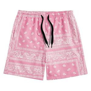 Beach Shorts <b>Man</b> Drawstring Waist Paisley Print Swim <b>Trunks</b> Loose Beach Shorts Outdoor Sports Fashion Leisure Board Shorts - Product Image 3