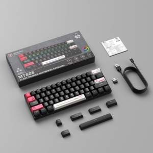 <span class=keywords><strong>Clavier</strong></span> mécanique <span class=keywords><strong>sans</strong></span> <span class=keywords><strong>fil</strong></span> ONIKUMA MT605 61 touches 60% Tri-mode RGB Hot-swappable BT 2.4G USB-C pour Gaming et Bureau (Vente en gros) - Product Image 2