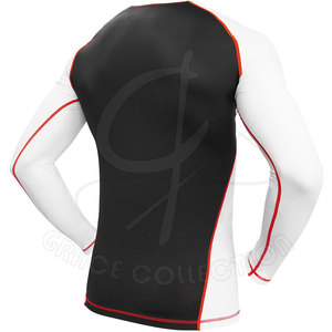Sublimación de color personalizable Impreso Transpirable Rash Guard Hecho en Pakistán en cantidad a granel - Product Image 6