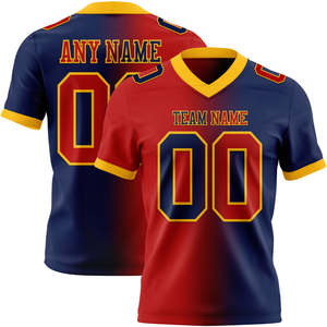 Jersey de fútbol americano personalizado para el día del juego para la Escuela Juvenil, equipo de entrenamiento de equipo de Club de práctica, equipo de uniforme de ajuste ligero - Product Image 1