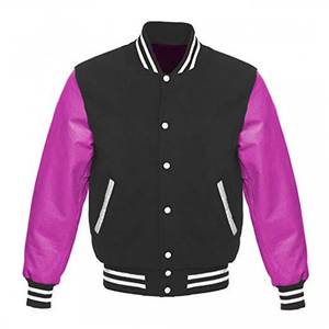 เสื้อแจ็คเก็ตเบสบอลปักลายสไตล์เรโทรสุดฮิตสำหรับผู้ชายและผู้หญิง คอตั้ง สไตล์ไฮสตรีท ทรงโอเวอร์ไซส์ รุ่นลิมิเต็ด - Product Image 2